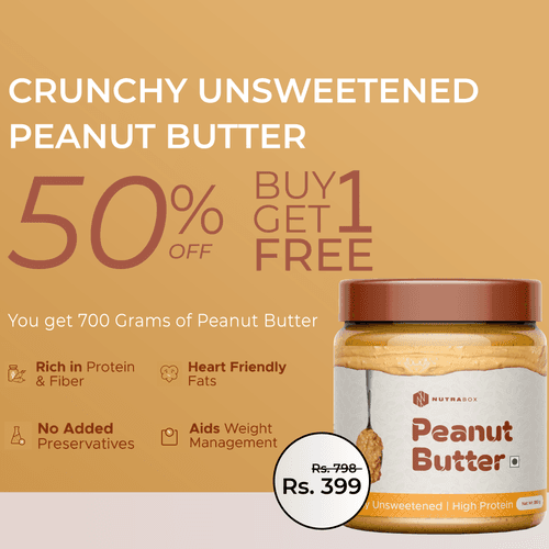 Nutrabox Peanut Butter - Crunchy Unsweetened - Buy 1 Get 1 Free