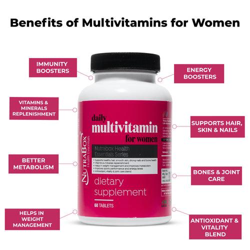 Best Multivitamin Tablets for Women - Boost immunity with 60 multivitamin tablets