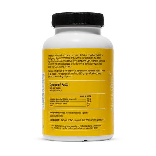 Immunity Boosting 95% Curcumin and Piperine (60 Capsules)