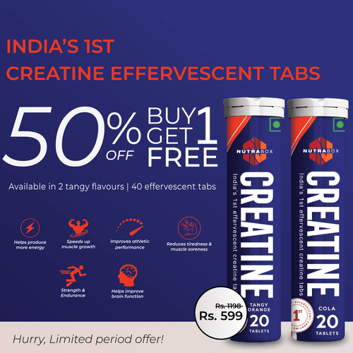 Nutrabox Creatine Effervescent Tabs - Buy 1 get 1 Free
