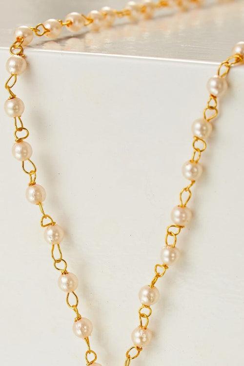 Dreamy Pearl Chain Minimal Necklace