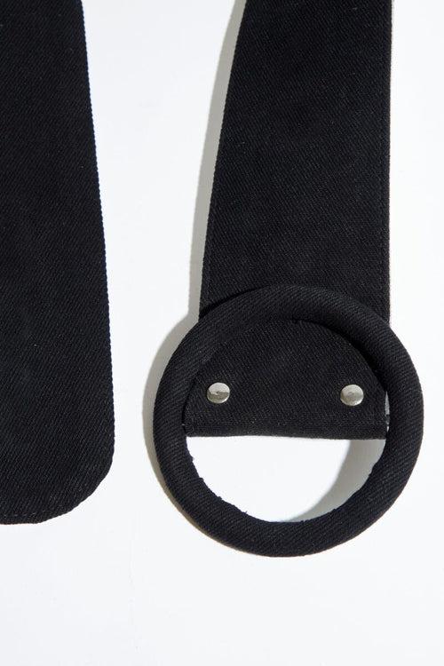 Hyped Round Buckle Thick Belt