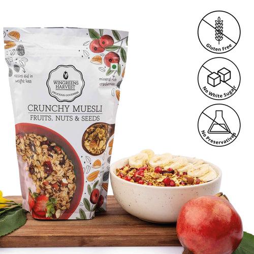 Crunchy Muesli - Fruits, Nuts and Seeds, 800g