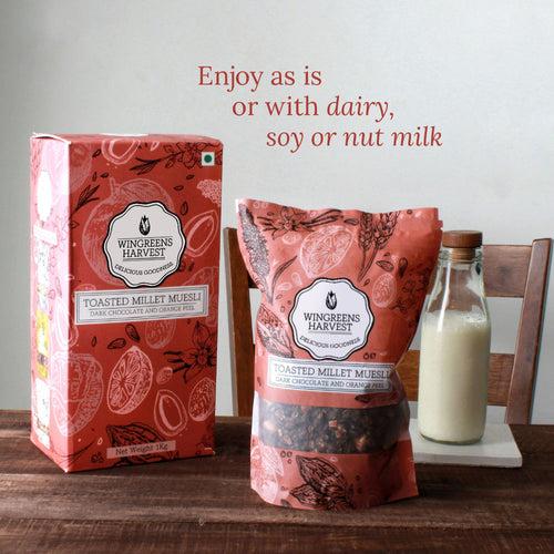 Toasted Millet Muesli: Dark Chocolate and Orange Peel 1 Kg