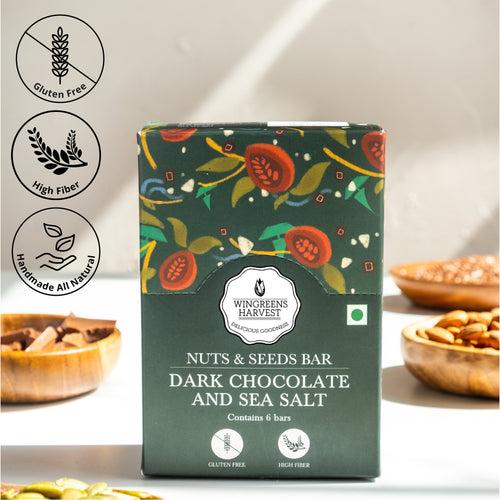 Nuts & Seeds Bars - Dark Chocolate and Sea Salt 180 g (30 g x 6 Bars)