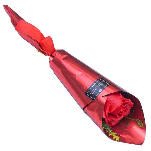 Best Wishes Artificial Red Rose Flower - Valentine's Day, Mother's Day Gift