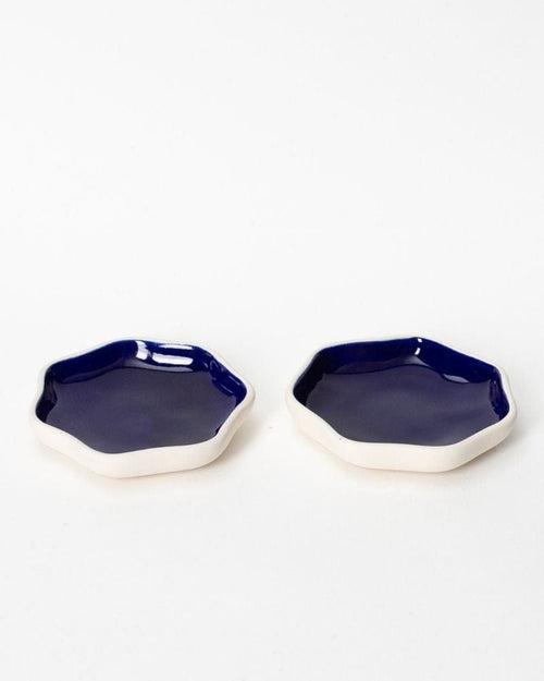 Small Tara Dessert Plate Deep Blue (Set of 2)