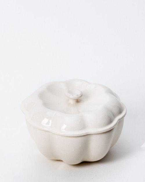 Baby Margo Serving Bowl with Lid Nude