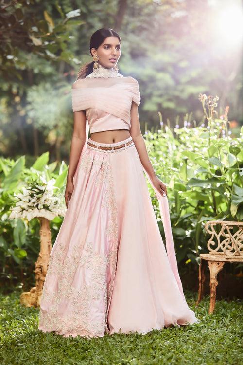 Heirloom Lehenga with Bardot Blouse