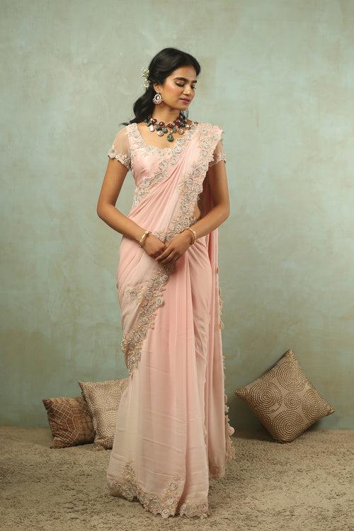 Fairytale Pink Heirloom Saree