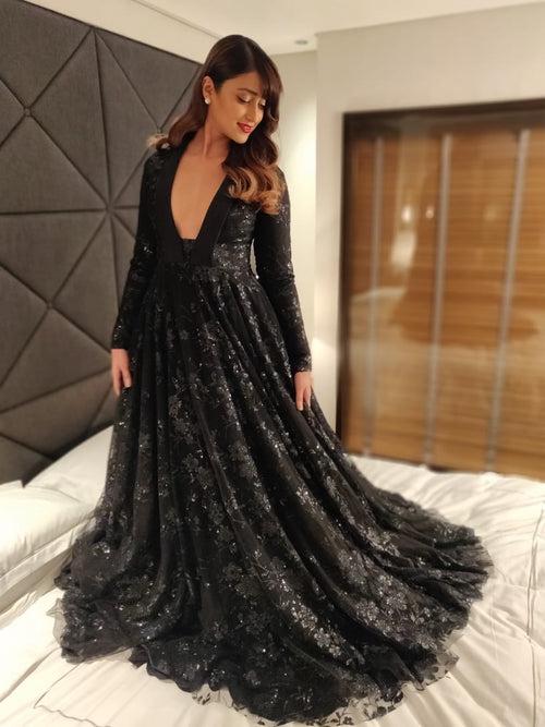 Ileana D'cruz In Black Sequinned Gown