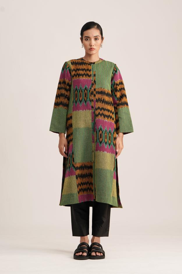 LAYA WOOL OPEN LONG JACKET