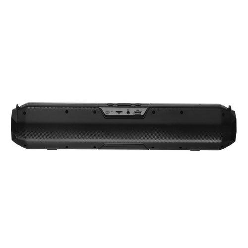 pTron Fusion Beam 16W Bluetooth 5.0 Speaker Soundbar, up to 19Hrs Playback Time, Soundbar for Phone/TV/Laptop/Tablets/Projectors, Aux/TF Card/USB Drive/FM Playback & TWS Function (Black)