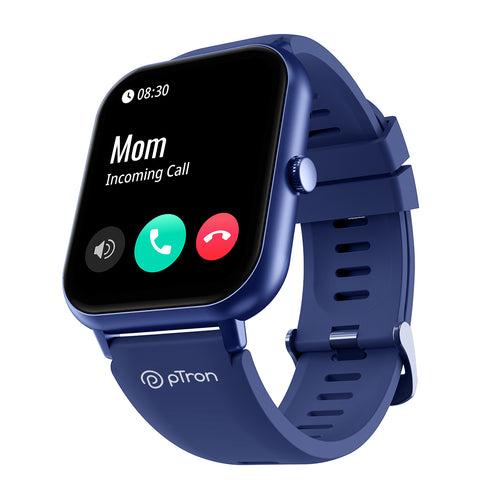 pTron Reflect Ace Bluetooth Calling Smartwatch (Blue)