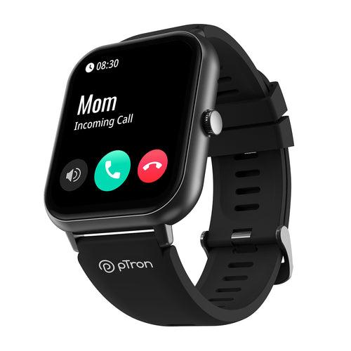 pTron Reflect Ace Bluetooth Calling Smartwatch (Black)