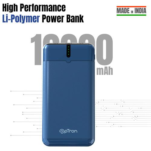 pTron Dynamo Nergy 10000mAh 22.5W Fast Charging Power Bank (Blue)
