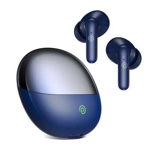 pTron Zenbuds Evo TWS Earbuds with AI-TruTalk ENC Calls (Blue)