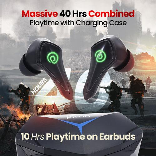 pTron Basspods Torq Gaming TWS Earbuds (Black)