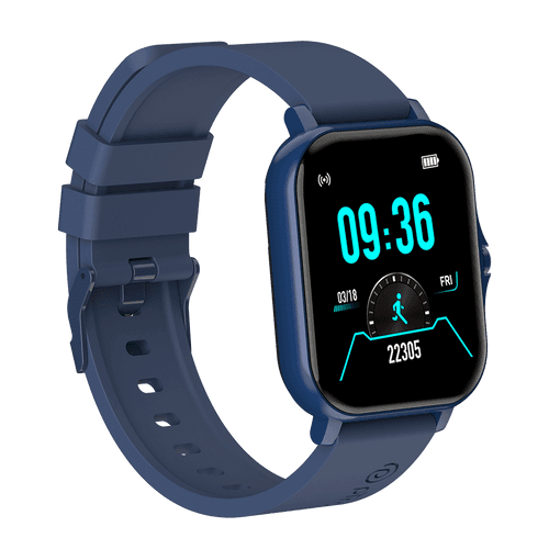pTron Pulsefit P261 Bluetooth Calling Smartwatch with 4.3 cm Full Touch Color Display, Real Heart Rate Monitor, SpO2, 150+ Watch Faces, 5 Days Battery Life Fitness Trackers & IP68 Waterproof (Blue)
