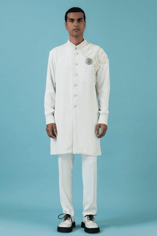 Ivory Bead Magic Kurta