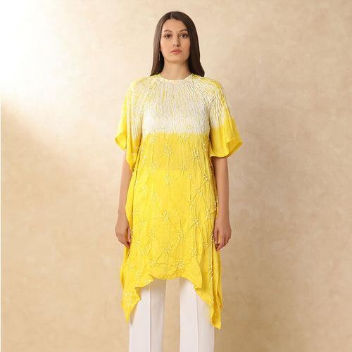 Yellow Adaa Kaftan