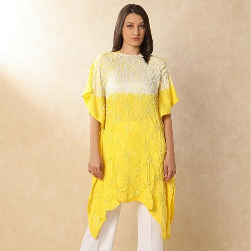 Yellow Adaa Kaftan