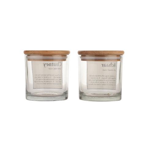 Sante Achaar Chutney Airtight Glass Jars 2 pcs