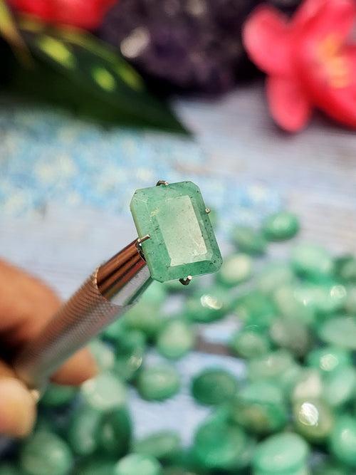 Sakota Emerald Faceted Loose Gemstones - Beauty, Luck and Confidence in Every Facet - Lot of 83 units