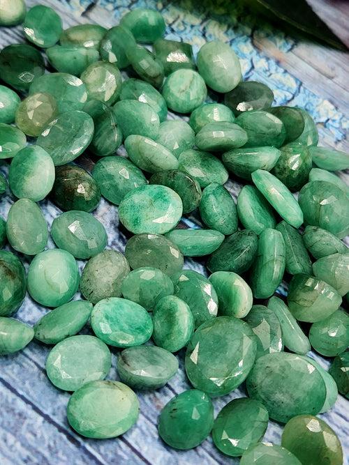 Sakota Emerald Faceted Loose Gemstones - Beauty, Luck and Confidence in Every Facet - Lot of 83 units