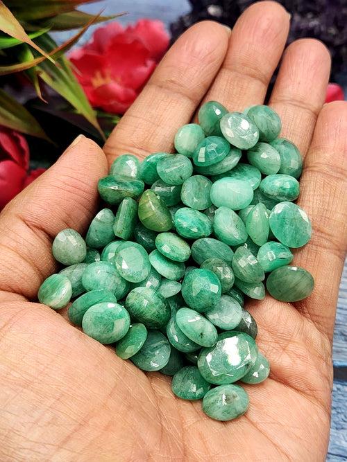 Sakota Emerald Faceted Loose Gemstones - Beauty, Luck and Confidence in Every Facet - Lot of 83 units