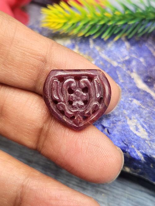 Ruby Floral Carving Pendant - History, Symbolism and Modern Appeal | Gemstone Pendant | Birthday Gift | Daughter's Day Gift | Mother's Day Gift