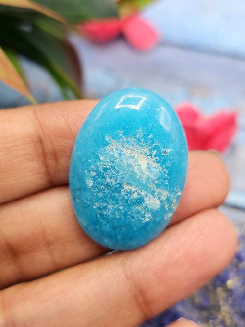 Smithsonite Cabochon Round and Oval Shaped Loose Gemstones - Captivating Beauty and Tranquil Energy | Lot of 2 units