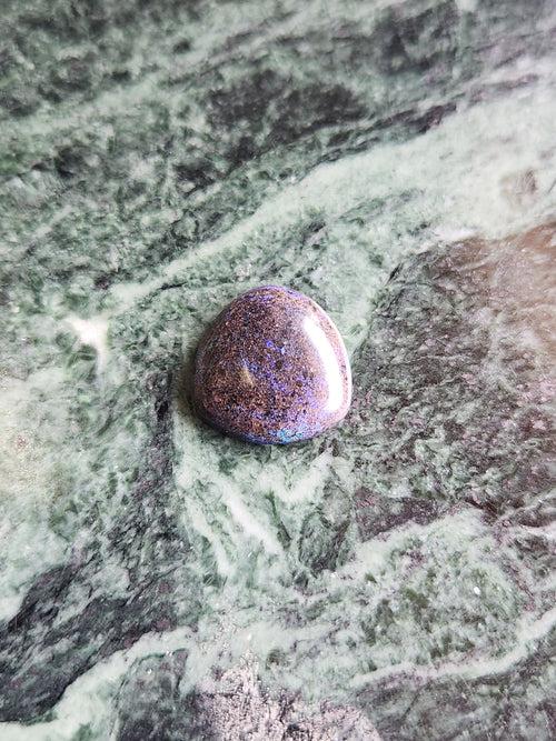 Black Matrix Opal Cabochon Loose Gemstone - Captivating Beauty and Tranquil Energy