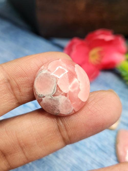 Rhodochrosite Cabochon Mix Shape Loose Gemstone - Captivating Beauty and Tranquil Energy | Lot of 4 units