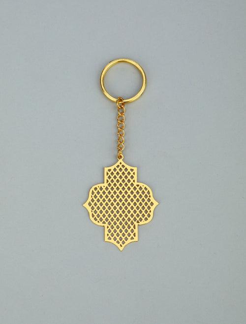 Noor Collection Taj Jaali Brass Key Chain