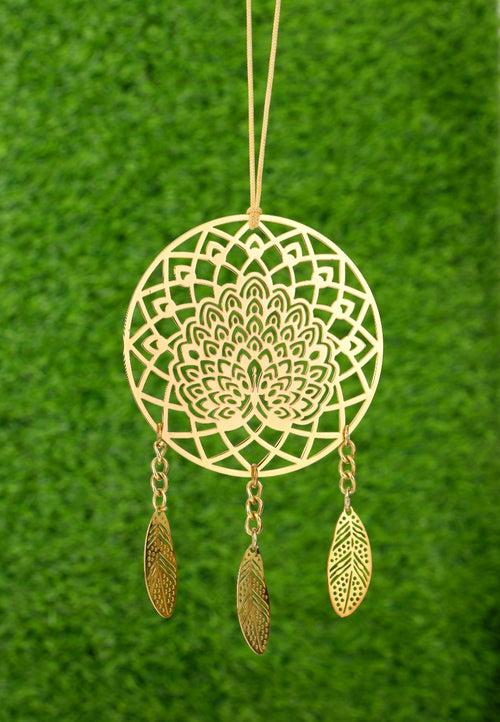 Brass Peacock Dream Catcher