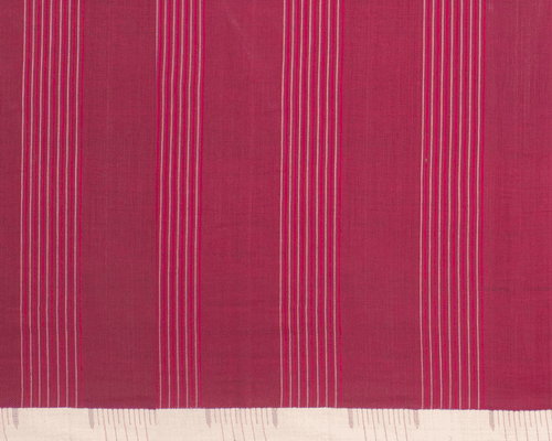 Quill Kuppadam Cotton Handspun Saree- Pinkish Maroon