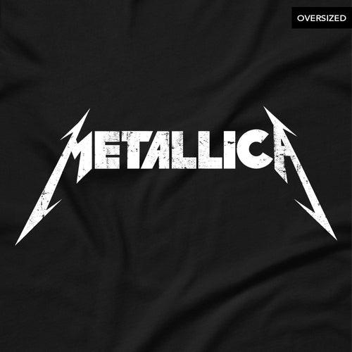 Metallica - Distressed Logo Oversized T-Shirt