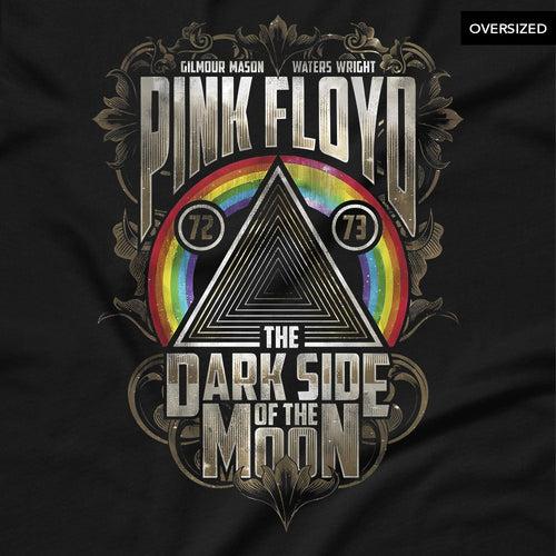 Pink Floyd - Dark Side Gold Leaves Oversized T-Shirt