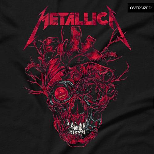 Metallica - Heart Skull Oversized T-Shirt