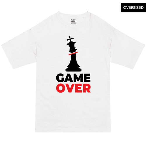 Chess Game Over Oversized T-Shirt
