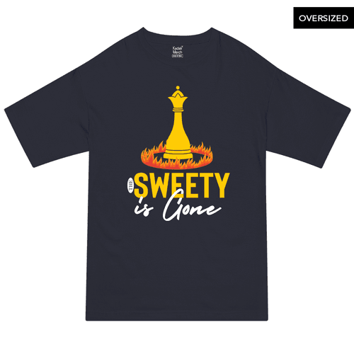 The Sweety is Gone on Fire Oversized T-Shirt