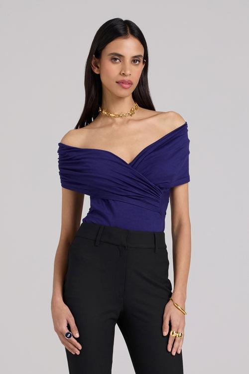 Draped Viscose Jersey Top