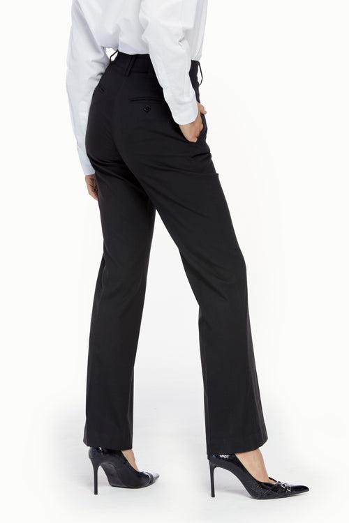 High Waisted Flared Trousers