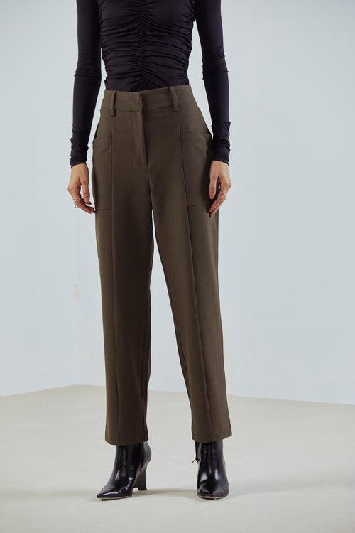 Elasticated Tapered Trousers