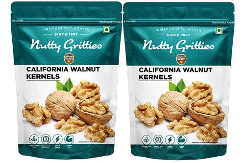 California Walnut Kernels (Pack of 2 x 200g Each ) - 400g