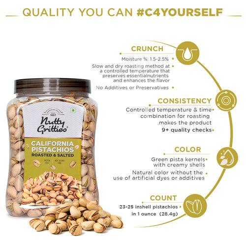 California Pistachios  Roasted & Lightly Salted - 800g