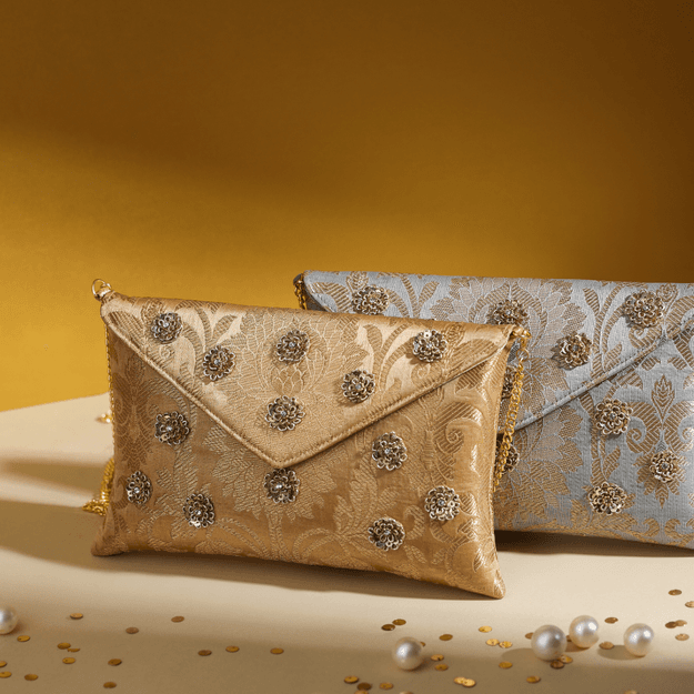 Brocade Envelope Clutch