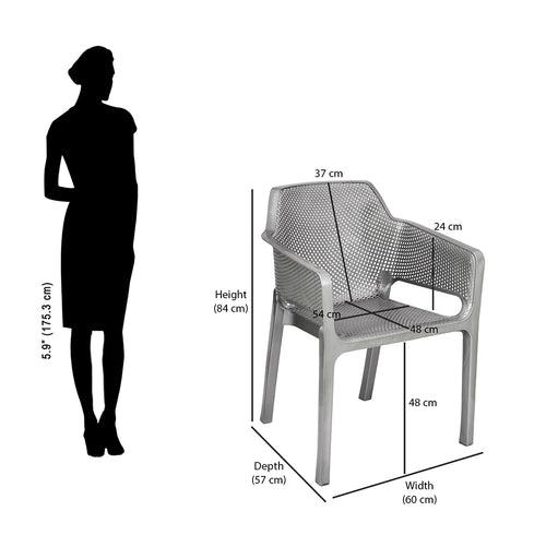 Nilkamal Captain Plastic Arm Chair