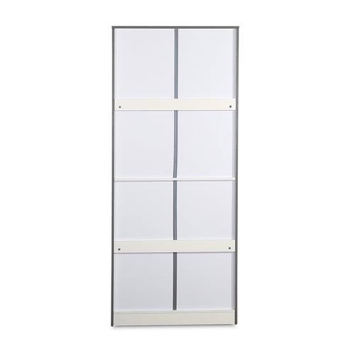 Nilkamal Marbito 2 Door Wardrobe With Mirror (White)